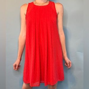 Sam Edelman Red A-line / Pleat Mini Dress